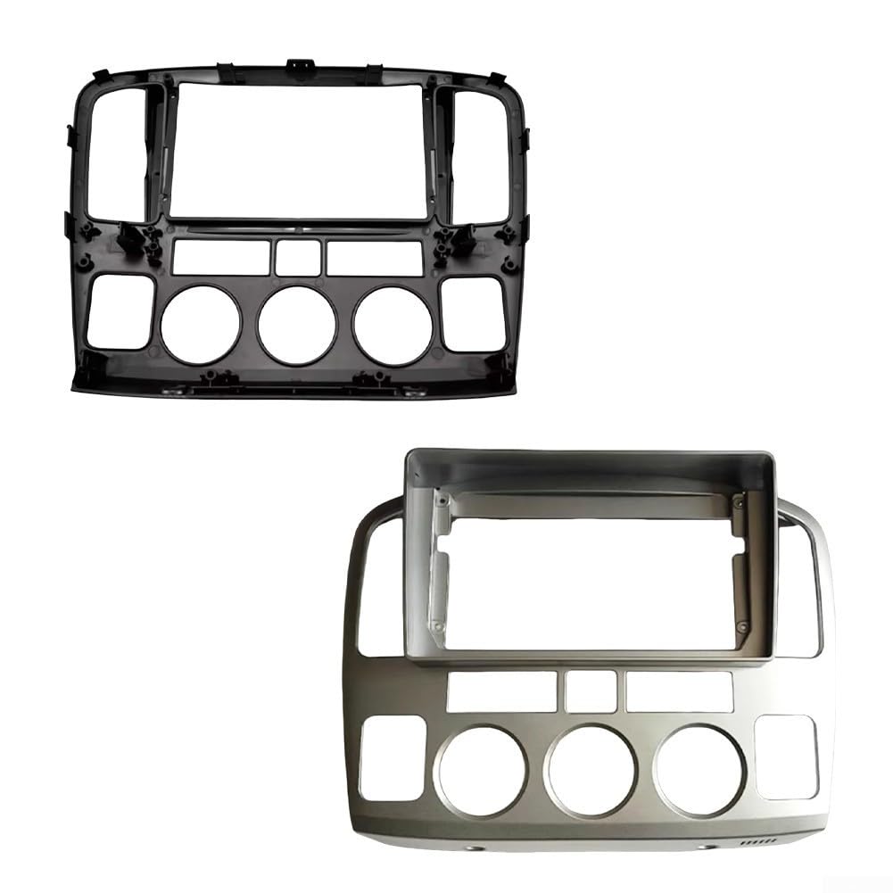 Copertura per pannello del lettore auto, mascherina per autoradio e cruscotto, per Suzuki e Grand Vitara XL-7 2001-2006 (argento)