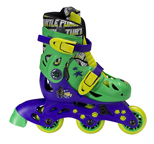 PlayWheels Teenage Mutant Ninja Turtles Convertible 2-in-1 Skates, Junior Size 6-9