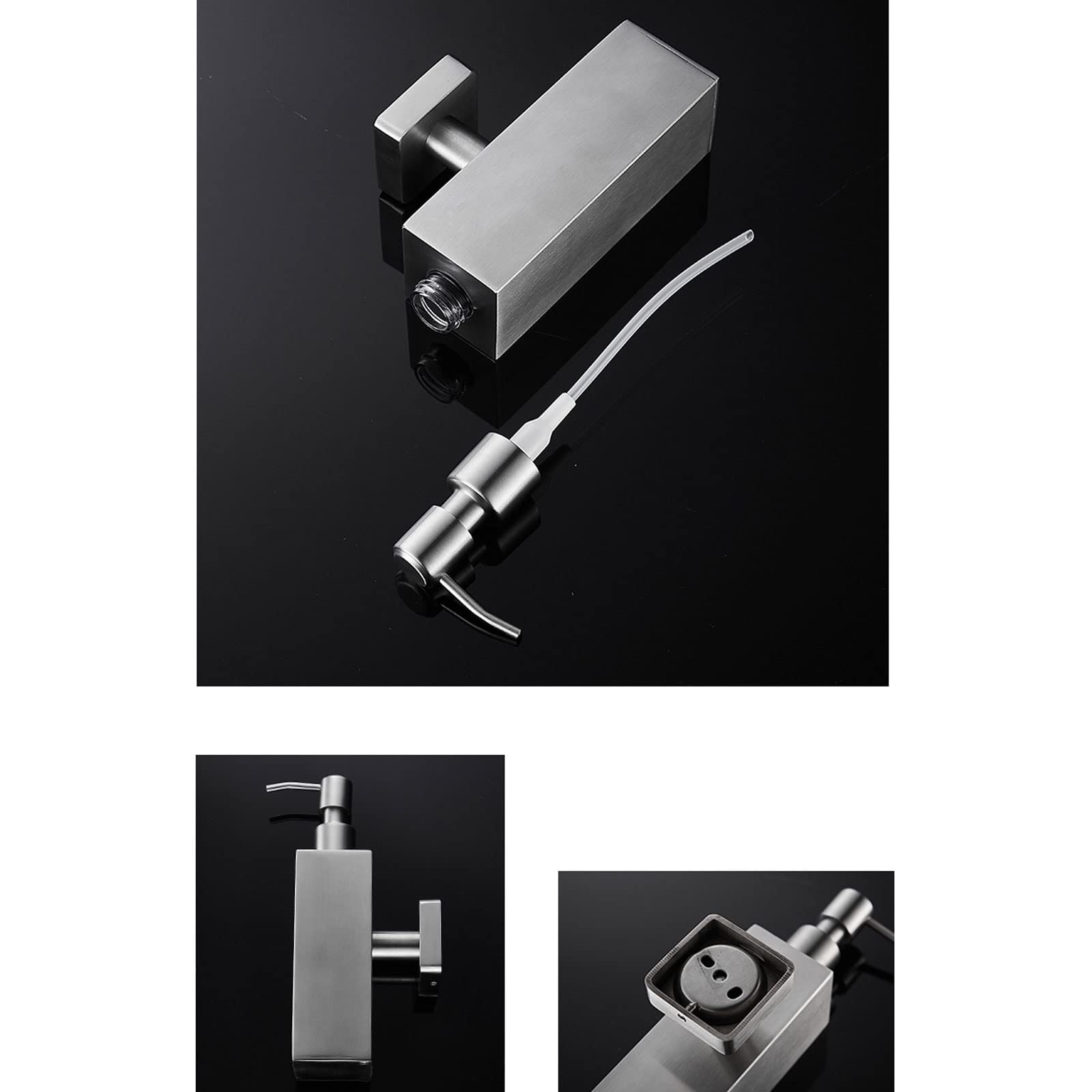 Ispensador De Jabón Cocina Acero inoxidable encimera dispensador de jabón (10 onzas) de pared de jabón dispensador adecuado for Fregaderos y encimera Dispensers Dispensador De Champú Y Acondicionador