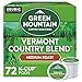 Green Mountain Coffee Roasters Vermont Country Blend, Single-Serve Keurig K-Cup Pods, Medium Roast Coffee, 12 Count (6 Pack)