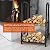 Babylon Fireplace Tools Log Rack Set with 4 Piece Tools Wrought Iron Black Fireplace Tools Firewood Holder Carrier Storage Rack with Brush Shovel Poker Tongs for Indoor Outdoor