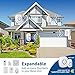 Wireless Doorbell by SadoTech - Waterproof Door Bells & Chimes Wireless Kit,1000-ft Range,52 Door Chimes, 4 Volume Levels with LED,Wireless Doorbells w/ 2 Receivers & 2 Buttons, Starpoint, White