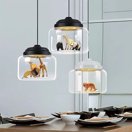 Miniatura 2 de Lámpara de techo de decoración artística, moderna lámpara colgante de cristal LED, iluminación colgante nórdica, restaurante, habitación de los
