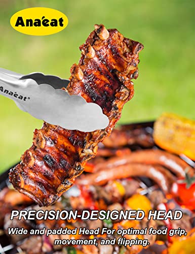 Anaeat 7 Inch Mini Cooking Tong Stainless Steel thumb #8