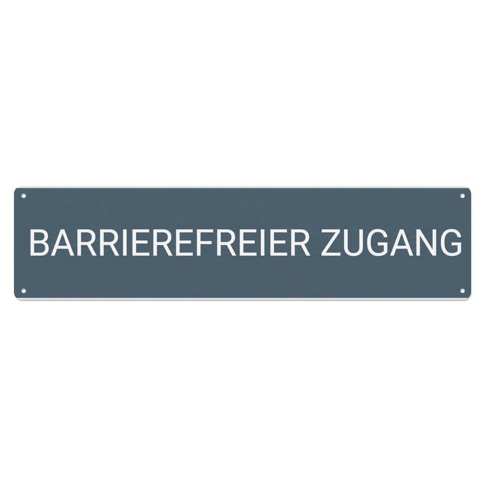 Barrierefreier Zugang Wheelchair Access Metal Tin Sign