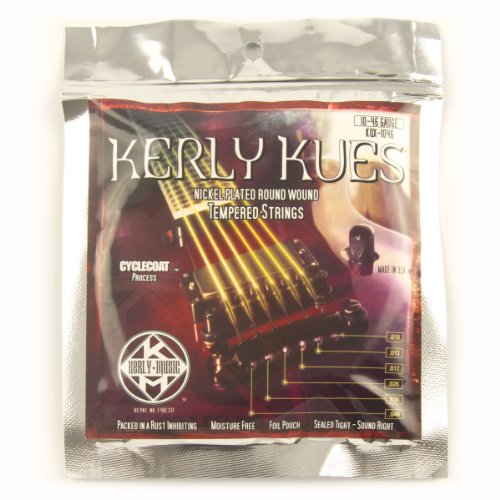Kerly Music Kerly Kues Nickel Wound Electric Guitar Strings Medium 10-46 - Les Beatles, Paul McCartney, John Lennon, RIngo Starr, George Harrison Kerly Music Kerly Kues Nickel Wound Electric Guitar Strings Medium 10-46