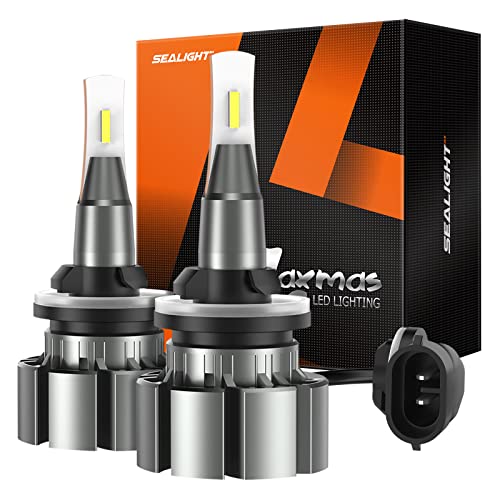 SEALIGHT 881 LED Fog Light Bulb, 5000 Lumen 6000K Extremely Bright Xenon White, 889 898 886 894 Halogen Fog Light Bulb Replacement, Pack of 2