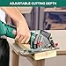 HYCHIKA Cordless Circular Saw, 18V Mini Circular Saw with 4.0Ah Battery, 3 Blades(4-1/2