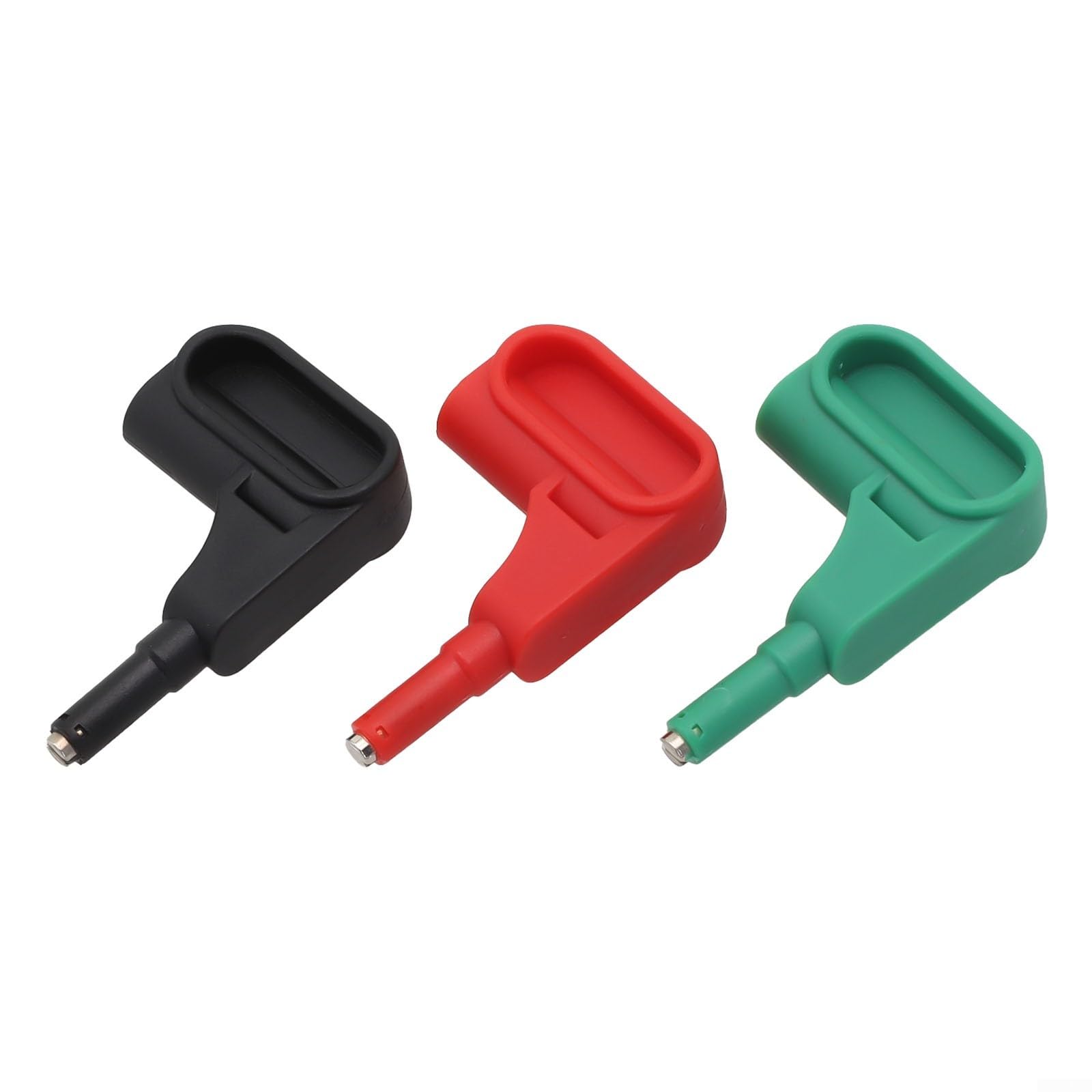Punte per sonda per multimetro, 3 pezzi, puntali magnetici da 4 mm, sonde senza saldatura a banana, rosso, nero, verde, per multimetro digitale