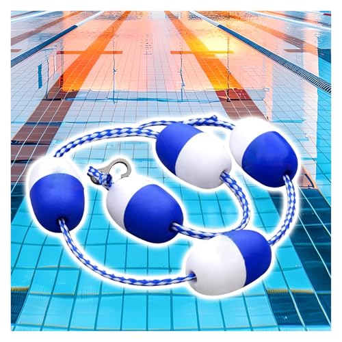 Inground for Pool Safety Rope with Floats, Pool Rope Floats to Divide Pool for Home Commercial Public Pools, 42' 30' 18' 16' 20' 25' 21' Swimming Pool Safety Float Line Divider Rope(Length 50ft)