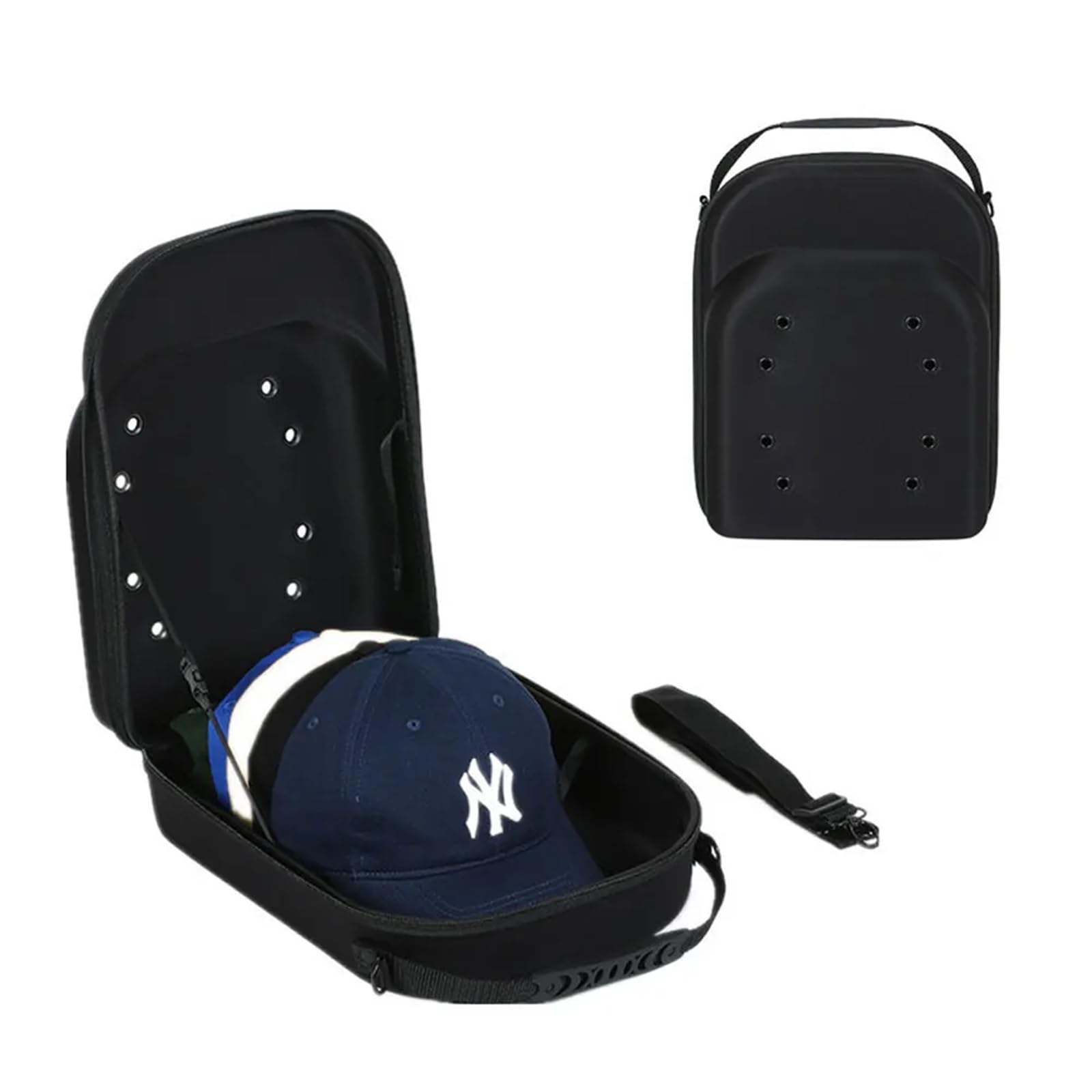 Hut-Aufbewahrungsbox, Hut-Reiseetui for Baseballmütze, tragbare Hutetui, Träger, Hut-Schutzbox für Schrank oder Reise(S)