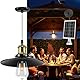 FabStyl Solar Hängeleuchte für Außen Innen Pavillon mit hoher Helligkeit, Solarlampen Pendelleuchte mit Fernbedienung & E27 Glühbirnen, IP65 Wasserdicht für Garten Pergola Garage