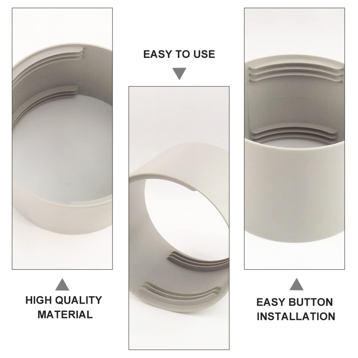 2 Connettori per Tubo di Scarico del Condizionatore Accoppiatore per Tubo Flessibile Ca Estensione da 130 Mm Facile da Installare Materiale Abs a Prova di Perdite.