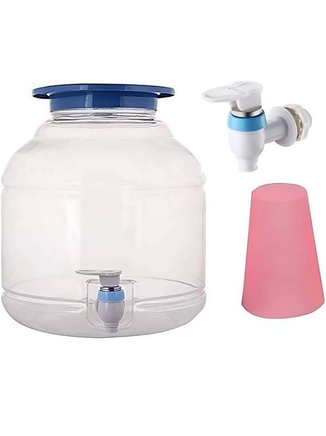mastBus 10L Plastic Water Dispenser for 20 Litre Bottle Jar with Tap Bottom Loading Manual Heavy Duty Durable for Home/Kitchen/Office Compatible Stand, Matka, Pack of 1, Transparen (1) (B0CZLBX5L1) Amazon Price History, Amazon Price Tracker