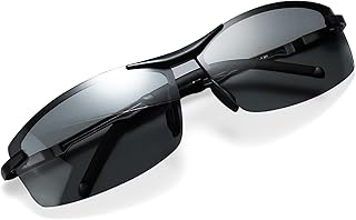 KSEWJP Polarized Photochromic Sunglasses Day &amp; Night Driving Glasses Anti Glare | Ideal for Low to Medium Light Condition