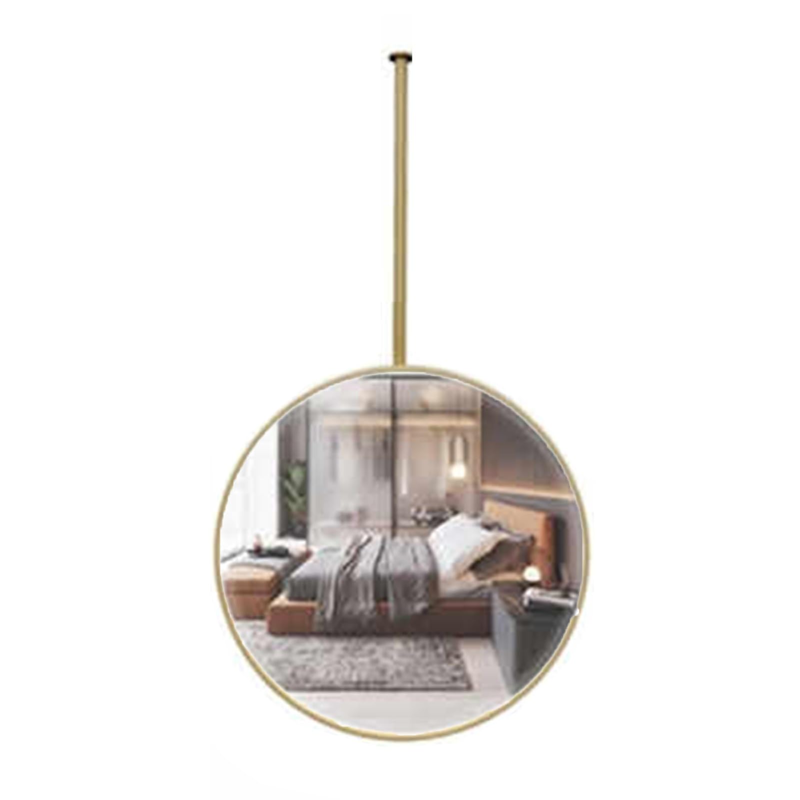 Miroir mural rond 50 cm avec aiguille en fer pour sublimer votre entrée