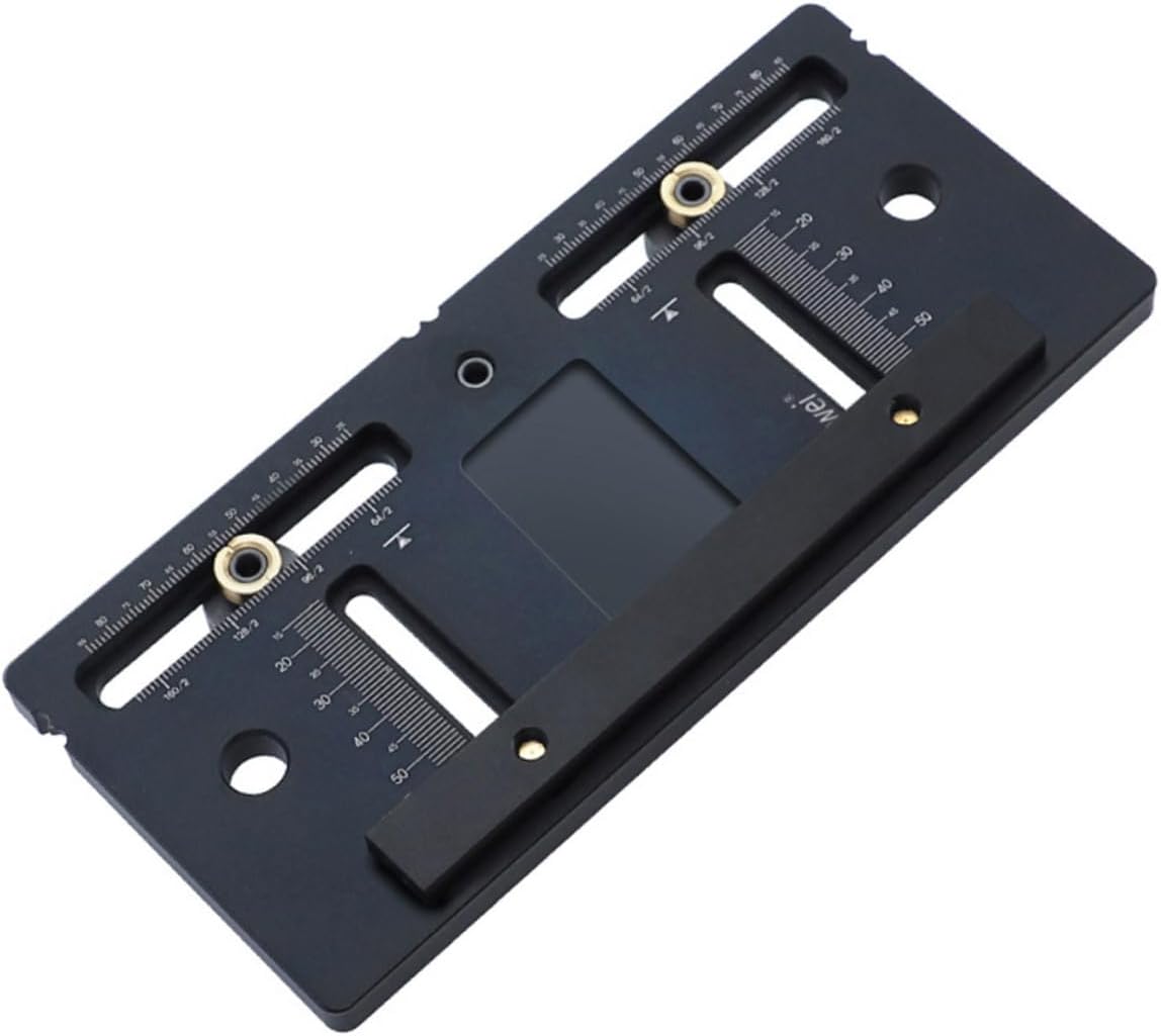 POPETPOP Adjustable Cabinet Handle Punching Locator Woodwork Punching Assistant for Quick Installation of Handles Doors and Cabinets with Scale for Accurate Spacing