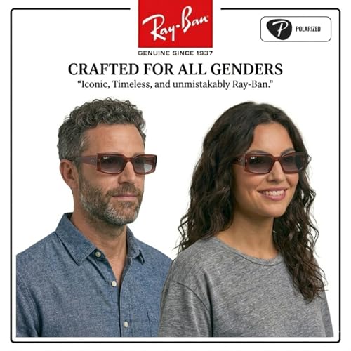 Image of Ray-Ban RB4395 KILIANE BIO-BASED Square-Round Shaped Sunglasses for Men & Women with Official RAYBAN Eyewear Kit