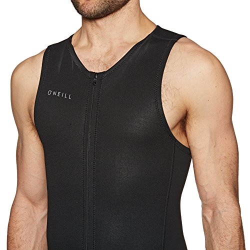 O'Neill Wetsuits Reactor-2 1.5mm Cremallera Frontal Sin Mangas Completo Traje de Neopreno, Hombres, Negro, M Tall