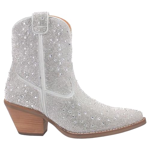 Dingo Black Neon Moon Women's 8 inch Almond Toe Western Boots DI567-BLACK