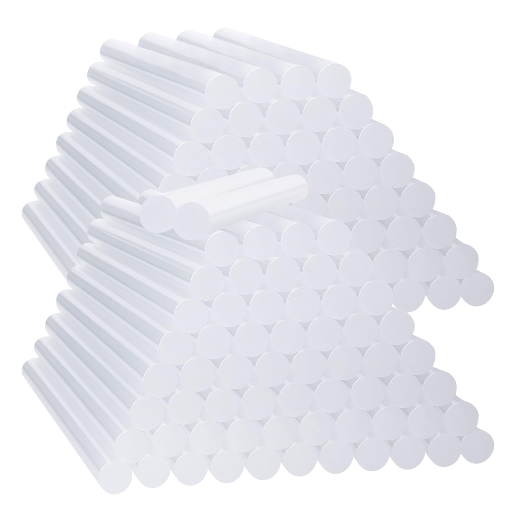 120 Pcs Hot Melt Glue Sticks, 7x100 mm Clear Adhesive Glue Sticks, Ø7 mm Melt Glue Gun Sticks Transparent for Hot Glue Gun, Crafting, Woodworking, Plastics, Fabric, Ceramics, Hot Glue Sticks