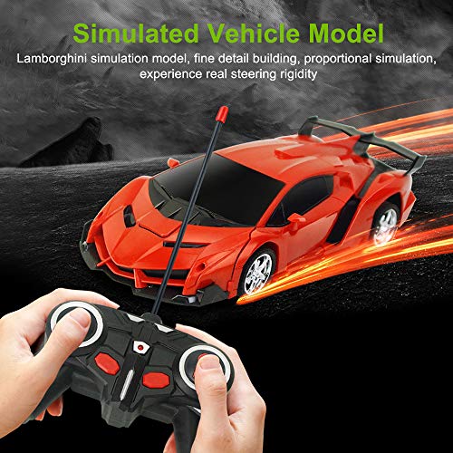 Xplanet Transformers Toys Robot Car RC Car for Kids , One-Button Deformation Car Model Toy 1:18 Transformation Remote Control Vehicle for Children Perfect for Birthday Gift
