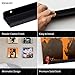Hudson Hi-Fi Floating Vinyl Shelves - 1 CT Vinyl Record Wall Shelves for Quick Access & Safekeeping - Black Satin Wall Shelves & Record Storage Wall - Minimalist Album Mount for Wall