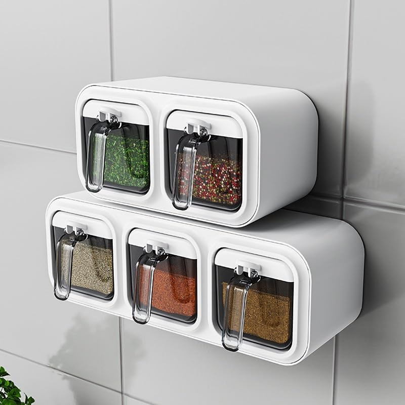 Seasoning Box Kitchen Household Can Set Wall Hanging Storage Bottle