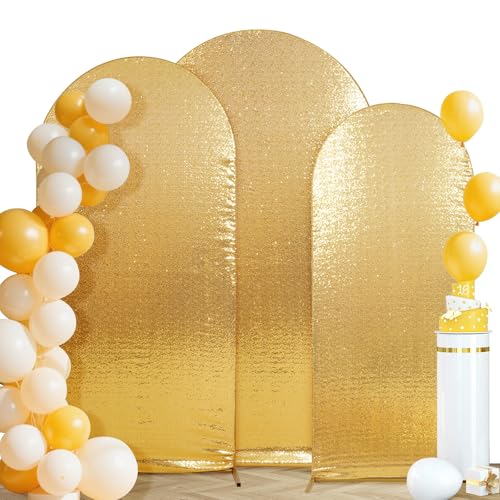 SquarePie Cubiertas Arco Fondos Set x3 Dorado Brillo miniatura 1