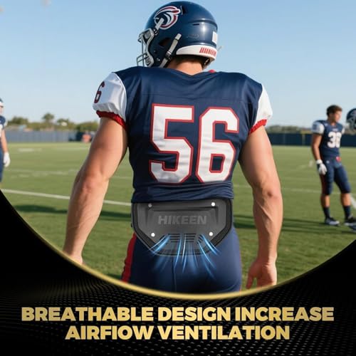 Hikeen Fußball Rückenplatte Football Back Protection Universeller Football-Rückenschutz für Jugendliche und Erwachsene mit atmungsaktivem Design