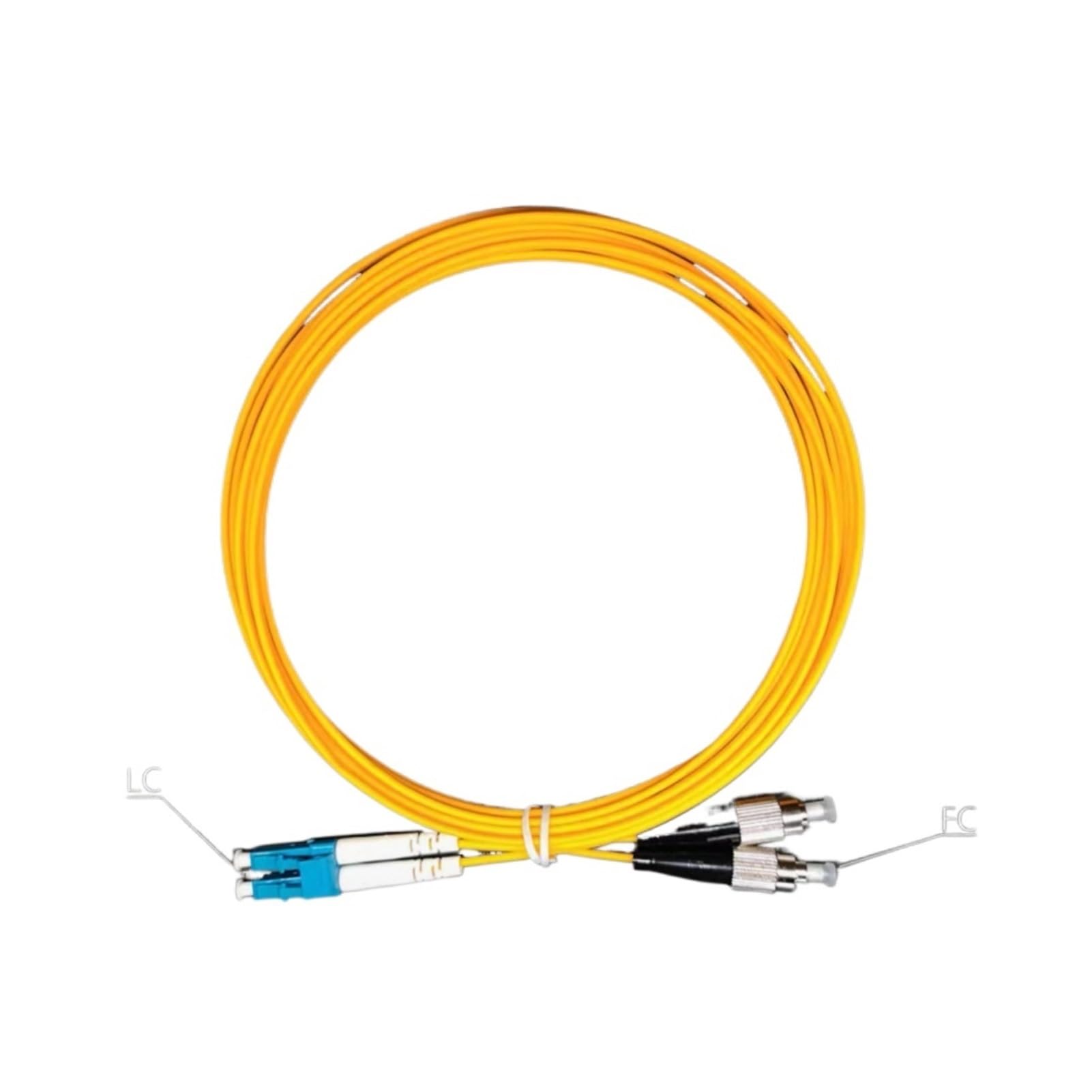 Cavo patch in fibra monomodale LC-FC|Cavo jumper in fibra ottica monomodale da 1 a 100 m(15m 2pcs)