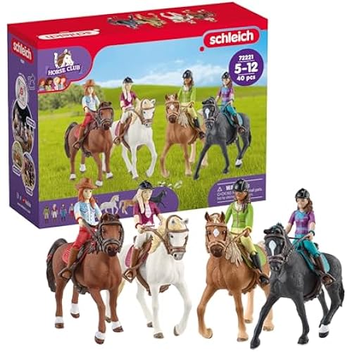 Schleich Horse Club - 40Pc Horse and Rider Playset with Accessories | 72221