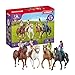 Produktbild SCHLEICH Horse Club | Ausritt 72221 | 4 bewegliche Figuren und 4 Pferde | tolles Geschenk für Mädchen und Jungen | Pferde Spielzeug für Kinder ab 5 Jahren | Set aus 40 Teilen | exklusiv bei Amazon