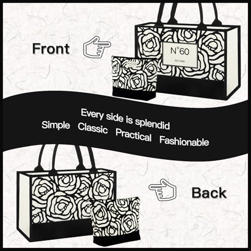 Image of 50th /60th /70th /40th /30th /80th Birthday Gifts for Women Her, Birthday Gifts Tote Bag for Mom Wife Aunt Friends