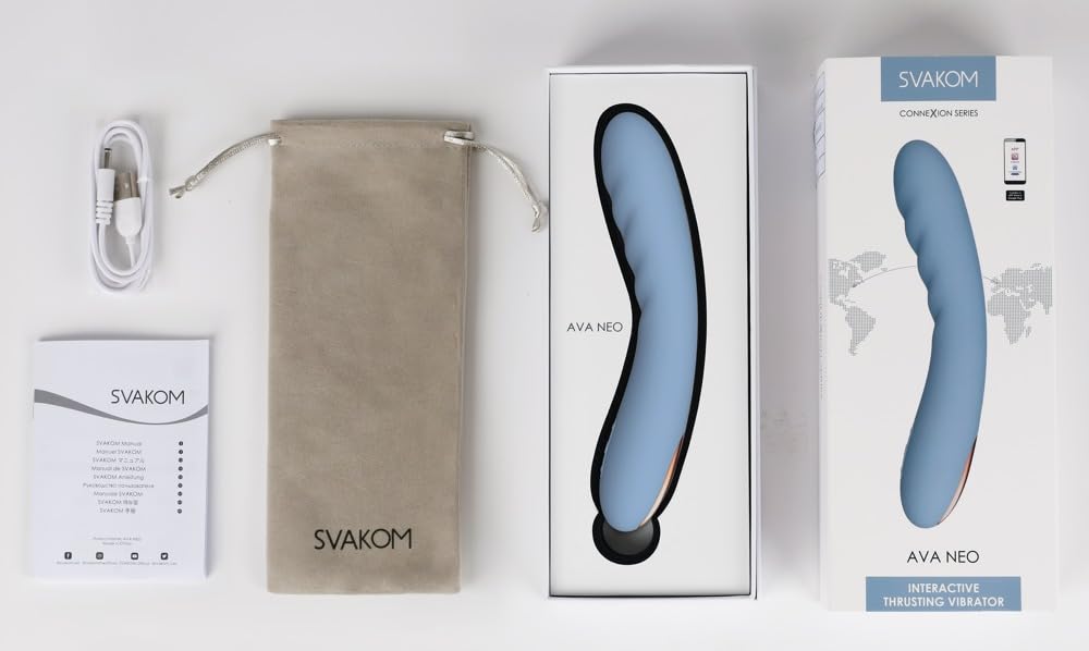 SVAKOM - Ava Neo Vibratore Interattivo a Spinta - Pesca