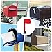 Mailbox Flag Alarm – Replacement Acrylic Hardware, Easy Install Device, Outdoor Letter Post Tool, Durable Wall Mount Accessory | Functional Home Decoration, Ideal for Farmhouse Brick Mailbox Door