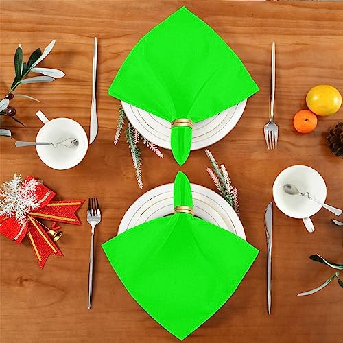 Servilletas de Tela Cuadradas Verde Neón Moudou x6 miniatura 7