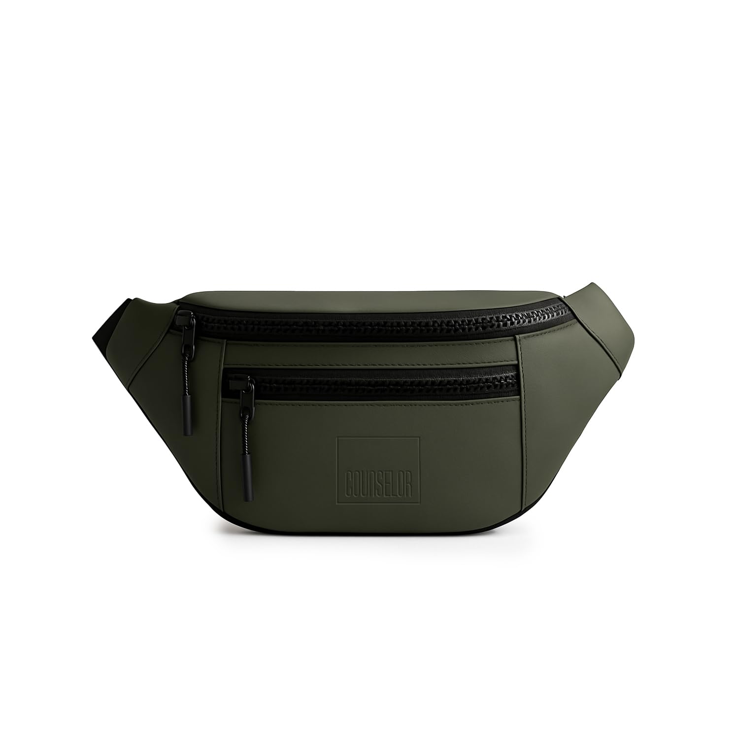 Waist Bag for Men & Women, Vegan Leather Fanny Pack with Adjustable Strap, Crossbody Belt Bag for Travel, Daily Commute, Lightweight Sling Bag with Zipper, Blaze (Olive Green)-image-29