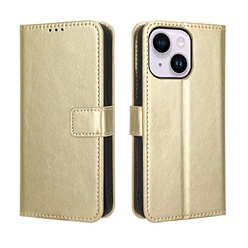 Étui or iPhone 14 Plus ultra-thin : la coque portefeuille antichoc absolue