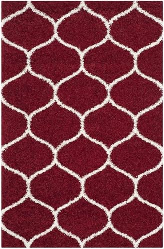 Image of Carpet for Hall | Carpet for Living Room |7X10 FEET Rugs for Bedroom | Carpet | Rug for Living Room | Carpet & Rugs for Home Decor | Carpet for Bedroom Floor (RED Moroccan)