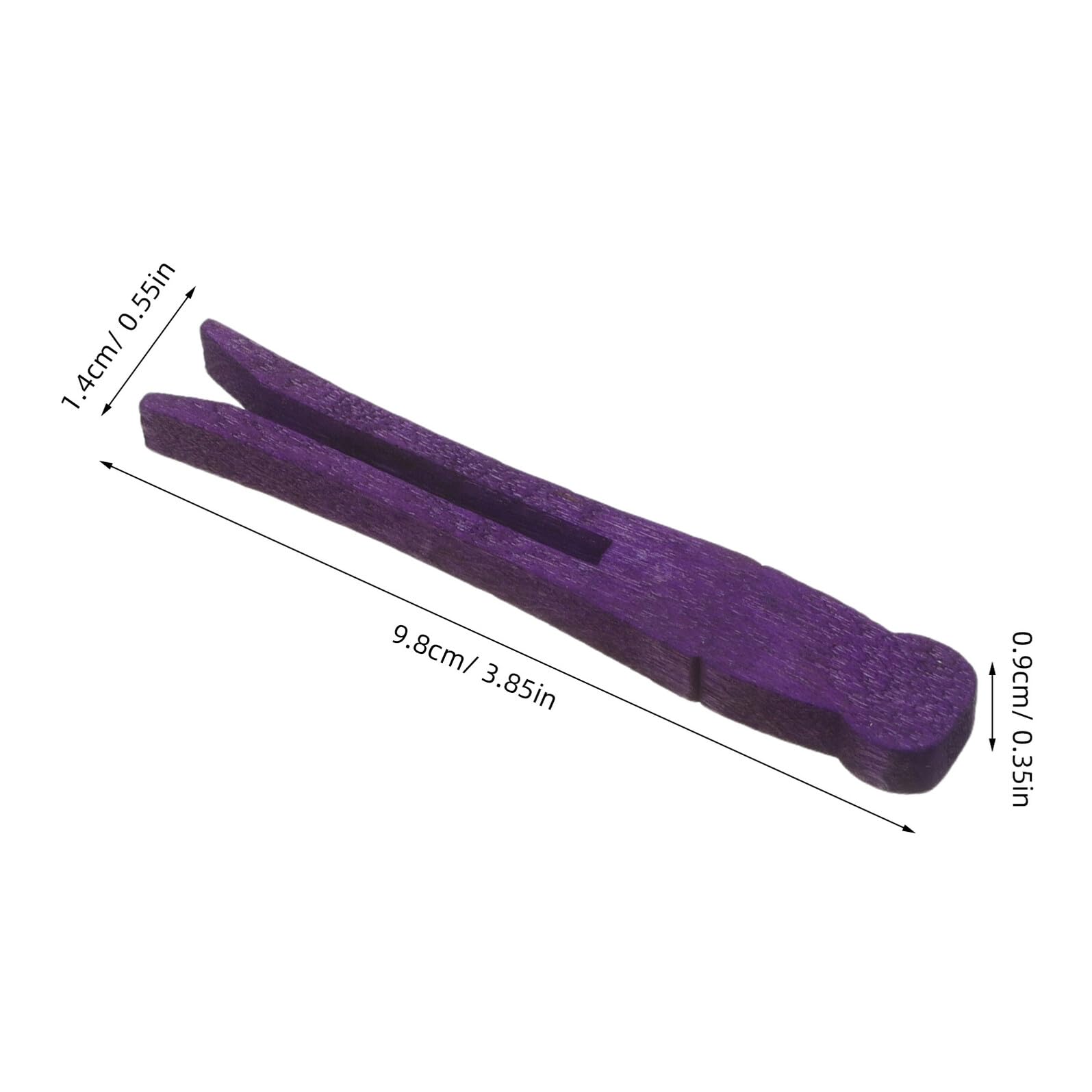 Pinzas Planas de Madera 95mm, 100 Piezas para Manualidades