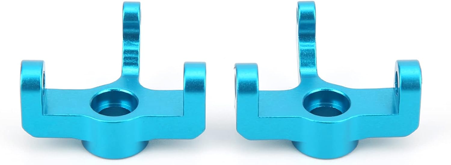 Keenso so RC Car Hub Carrier, Aluminum Alloy Steering Hub Carrier Knuckle LeftRight Upgrade Parts Fits for WLtoys 114 144001 RC Car (1251BBlue)