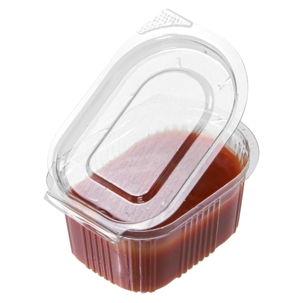 100 Stk. Soßenbehälter oval klar 30 ml