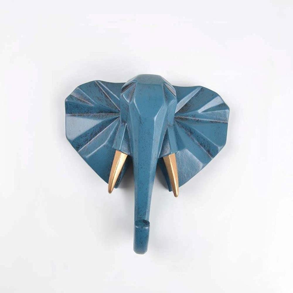 Crochet éléphant bleu pour ranger vos sacs et manteaux sans encombrer le sol