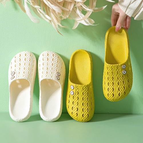 Caistre Shower Slippers with Holes Women House Slipper Lightweight Slide Sandals Indoor Outdoor Bath Slippers Non Slip House Shoes2