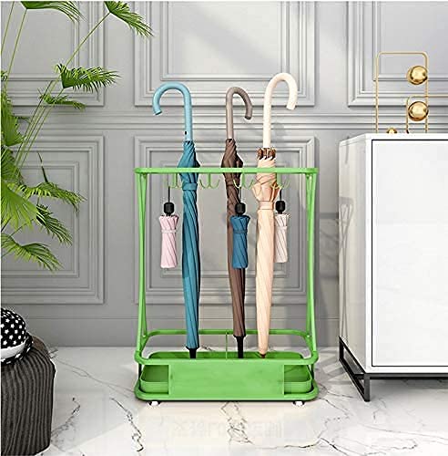 Support de parapluie polyvalent créatif moderne en métal à crochets
