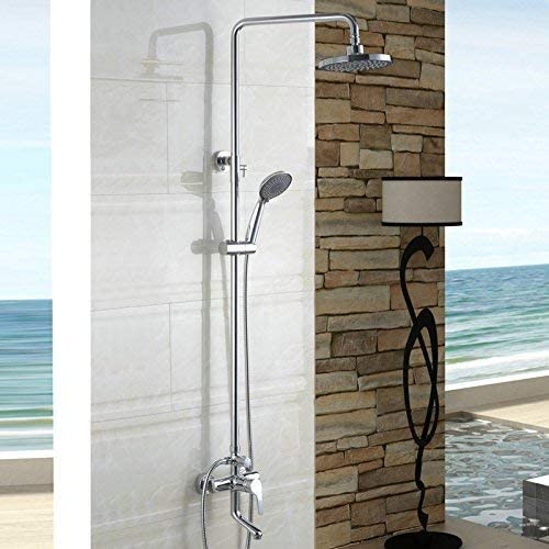 Ensemble de douche en cuivre massif pour baignoire moderne chic