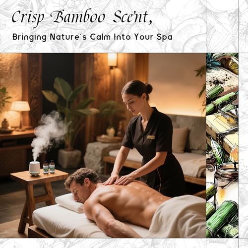 Image of HIQILI Bamboo Fragrance Oil for Candle & Soap Making - 5.07 Fl Oz | Suitable for Essential Oils Diffuser, DIY Room Air Fresheners, Long-Lasting New Car Scent, Graduated Dropper Included