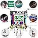 Lapetale Fashion Never GIVE UP Race Bib Medal Hanger Holder Display Wall Rack in 16