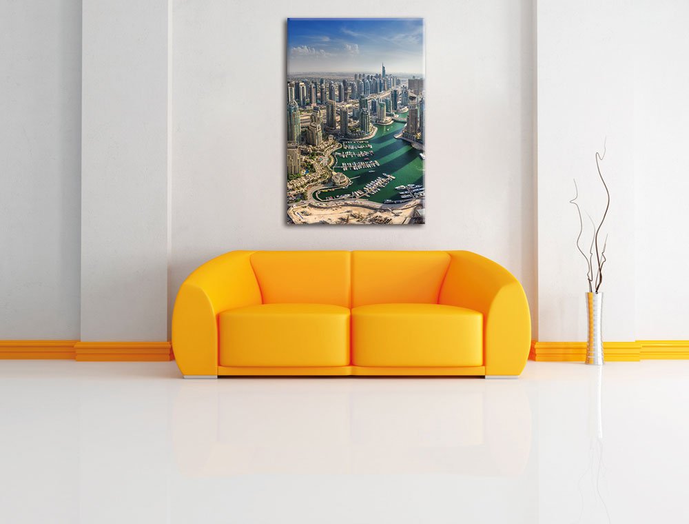 Dubai Hotel Burj al Arab, formato 120 x 80 cm su tela, XXL immagini giganti già incorniciate con cornice, stampa artistica su cornice, più economica di dipinti o dipinti a olio, non poster o poster